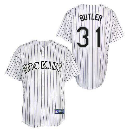 Eddie Butler #31 Youth Baseball Jersey-Colorado Rockies Authentic Home White Cool Base MLB Jersey